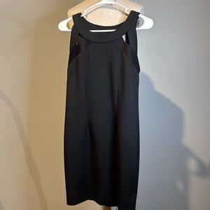 Gretchen Scott Designs Black Sleeveless Halter Cocktail Dress